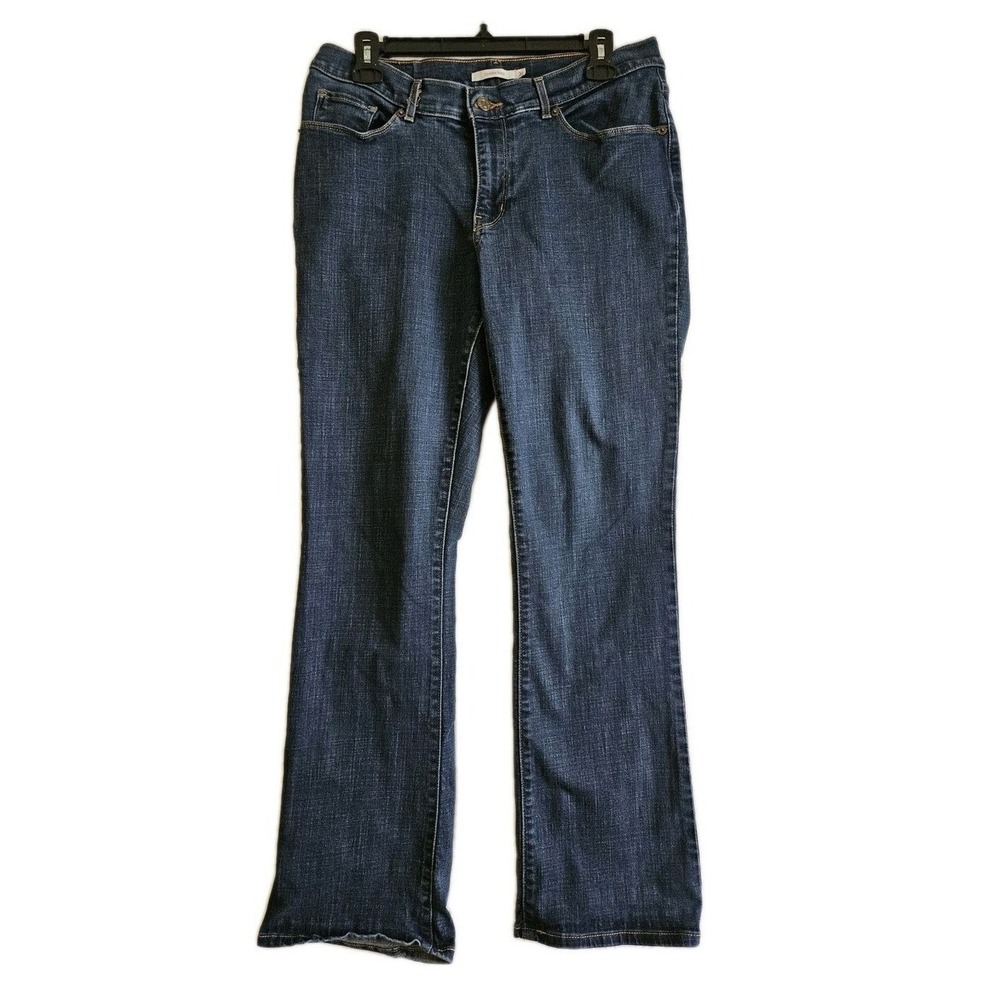 Levi's Jeans Womens 31 Blue Classic Boot Dark Wash Denim Mid Rise Stretch